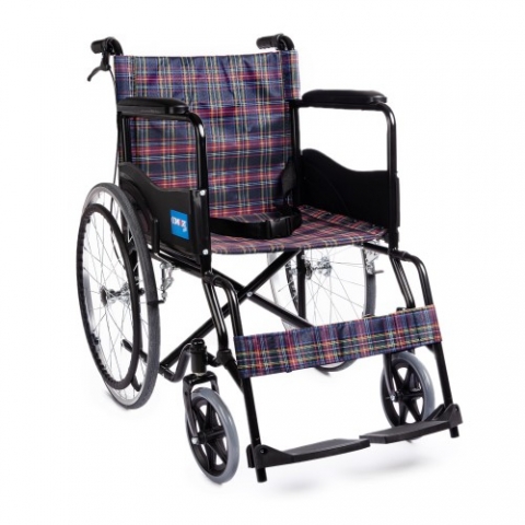 KY809BJ Plaid Manual Wheelchair 1