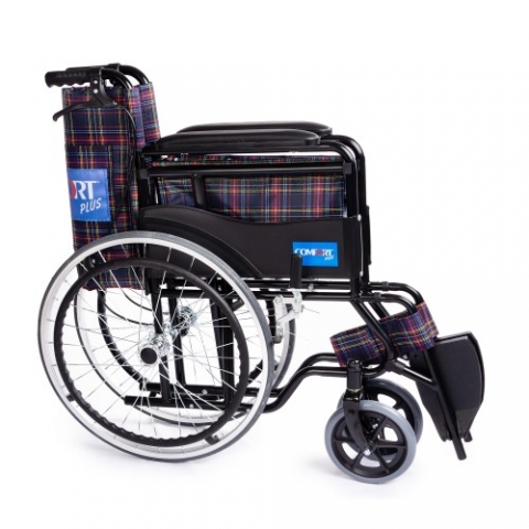 KY809BJ Plaid Manual Wheelchair4