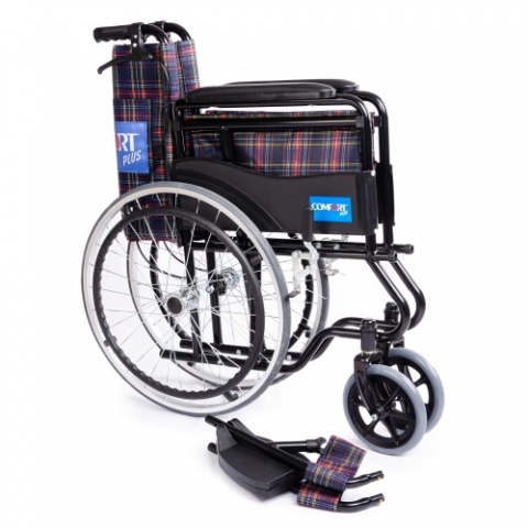 KY809BJ Plaid Manual Wheelchair6